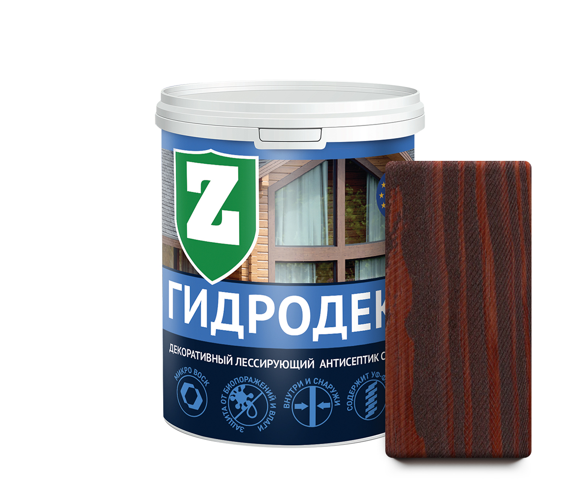 ГидроДекор ЗЕЛЕСТ «Д-1» для декоративной отделки древесины (Палисандр), 0,9 кг