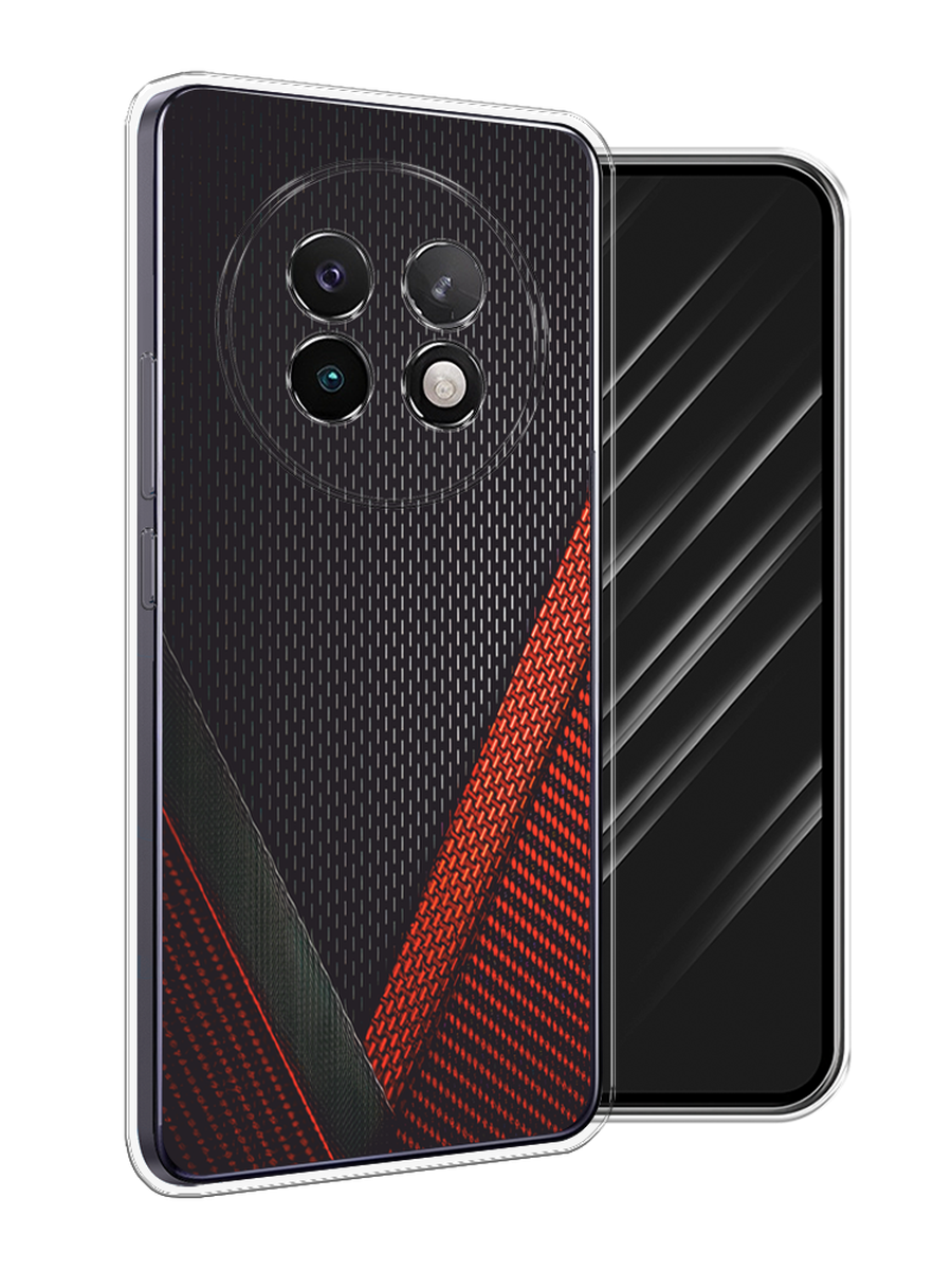 

Чехол Awog на Realme 13+ "Красный карбон", Черный;красный, 2518750-1