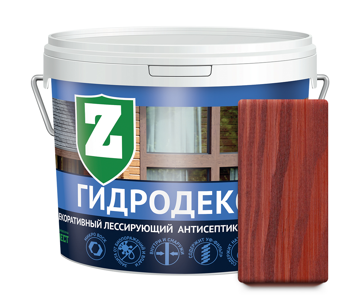 

ГидроДекор ЗЕЛЕСТ «Д-1» для декоративной отделки древесины (Красное дерево), 9,0 кг, Д-1