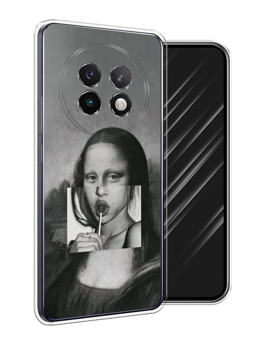 

Чехол Awog на Realme 13+ "Mona Lisa sucking lollipop", Серый, 2518750-1