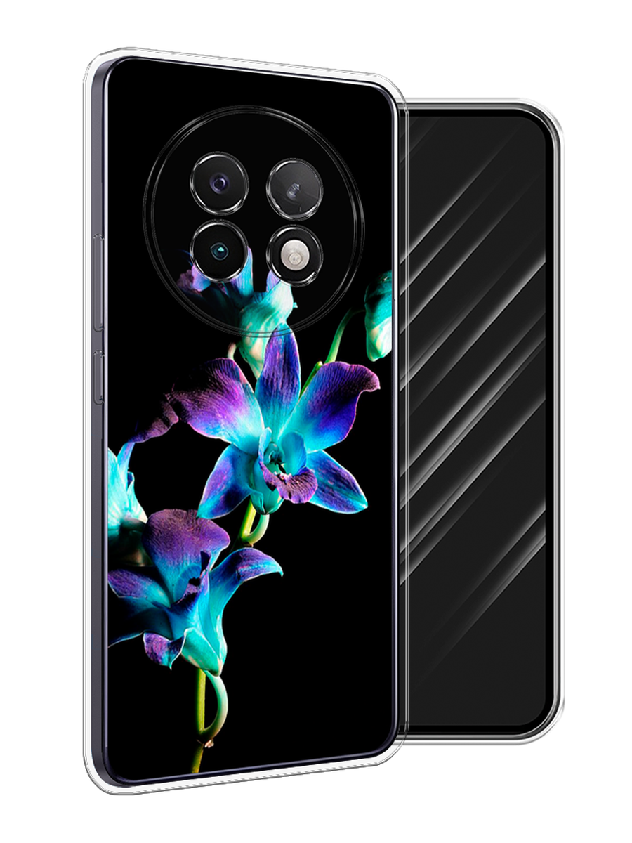 

Чехол Awog на Realme 13+ "Синий цветок на черном", Черный;голубой;синий, 2518750-1