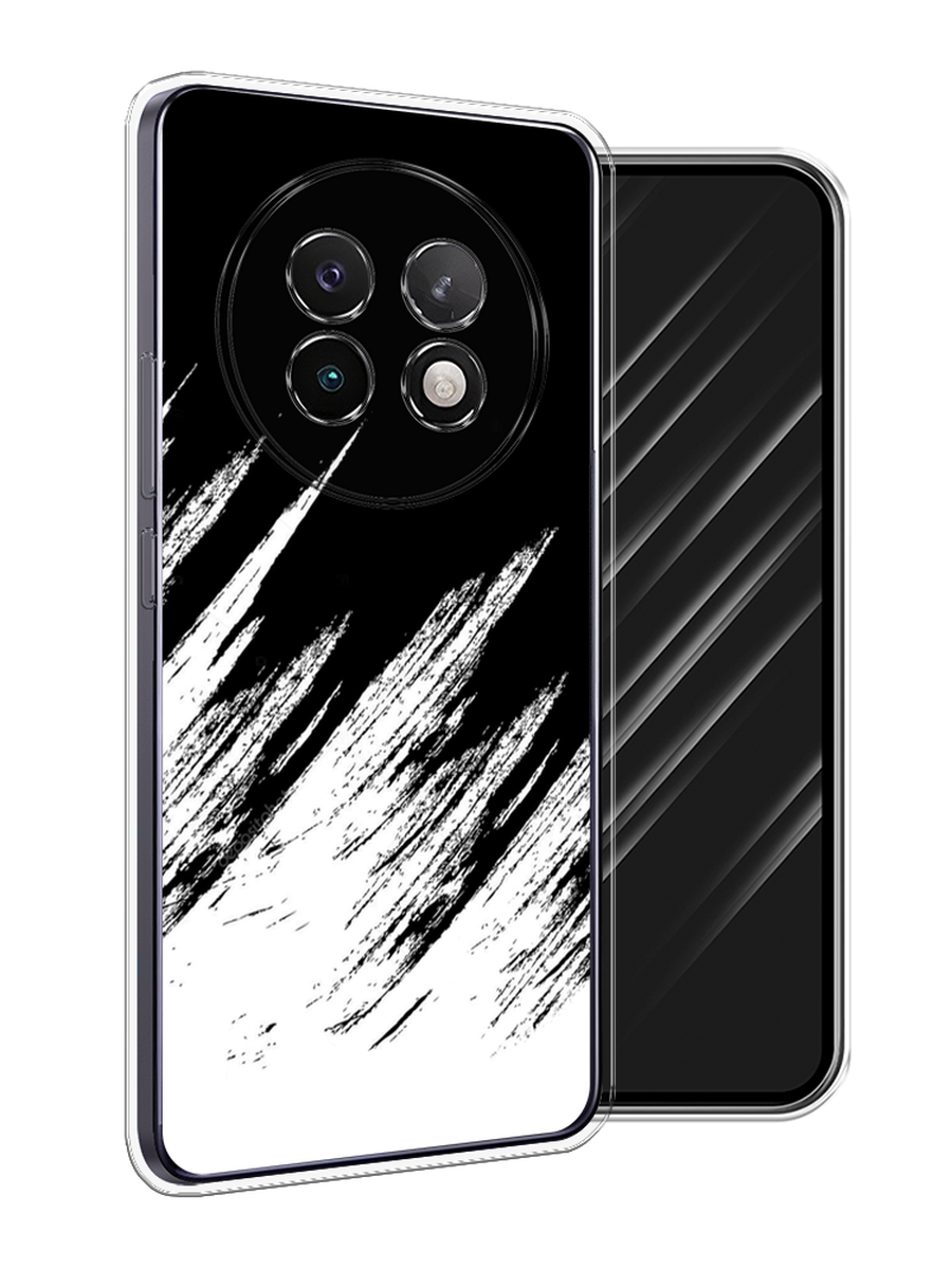 

Чехол Awog на Realme 13+ "Черно белые брызги", Черный;белый;бежевый, 2518750-1