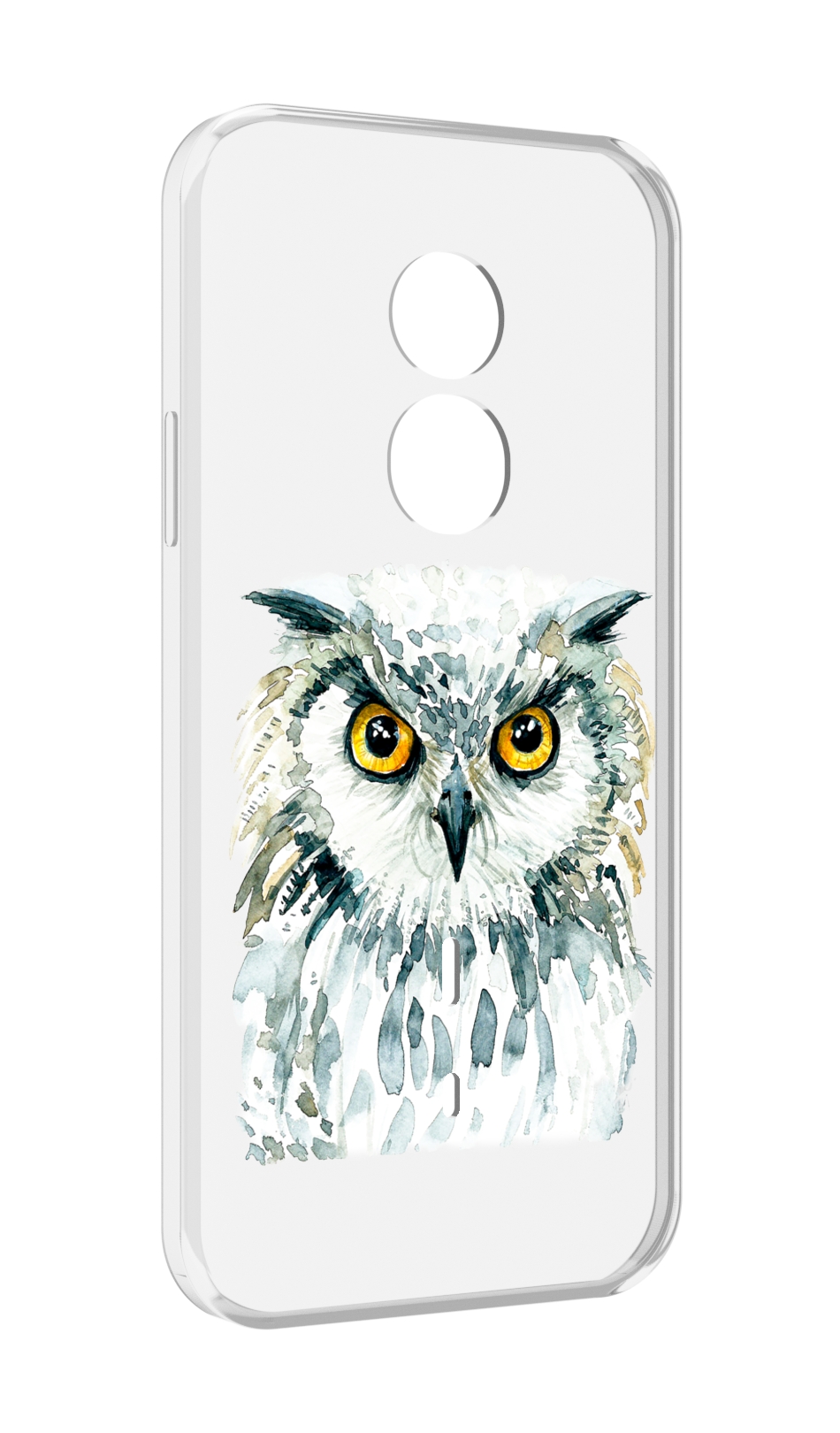

Чехол MyPads Серьезная сова для Doogee S51, Прозрачный, Tocco