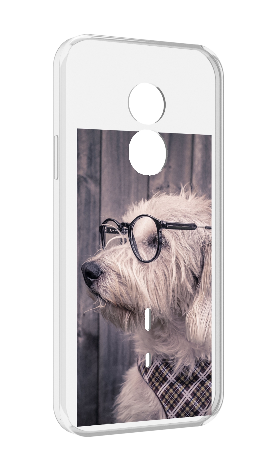 

Чехол MyPads Собака-в-очках для Doogee S51, Прозрачный, Tocco