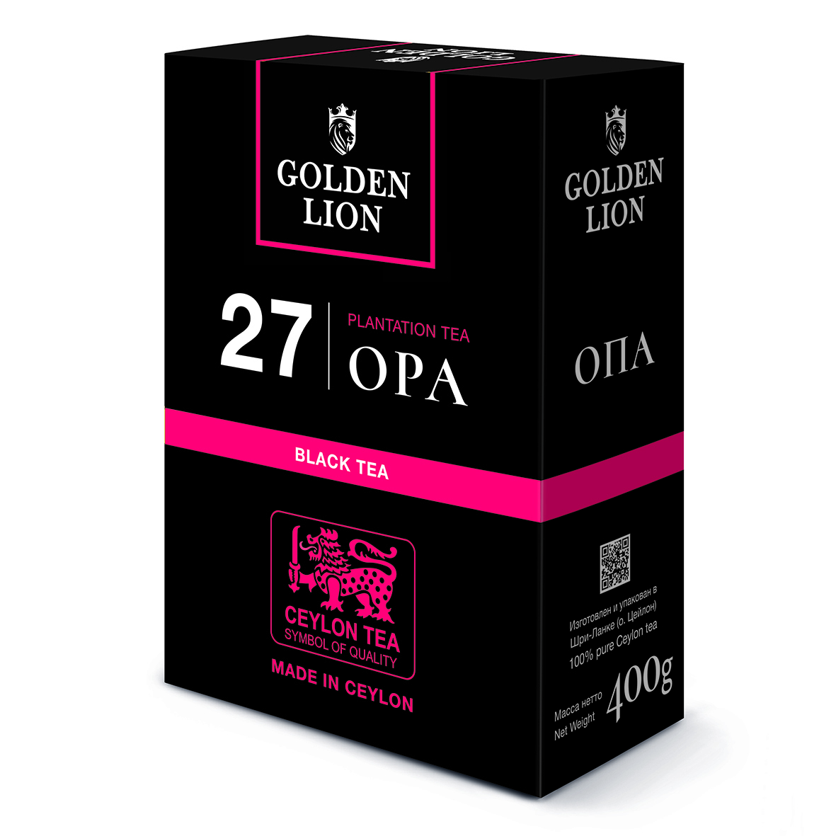 

Чай GOLDEN LION черный ОПА 400 г, черный ОПА 400 г