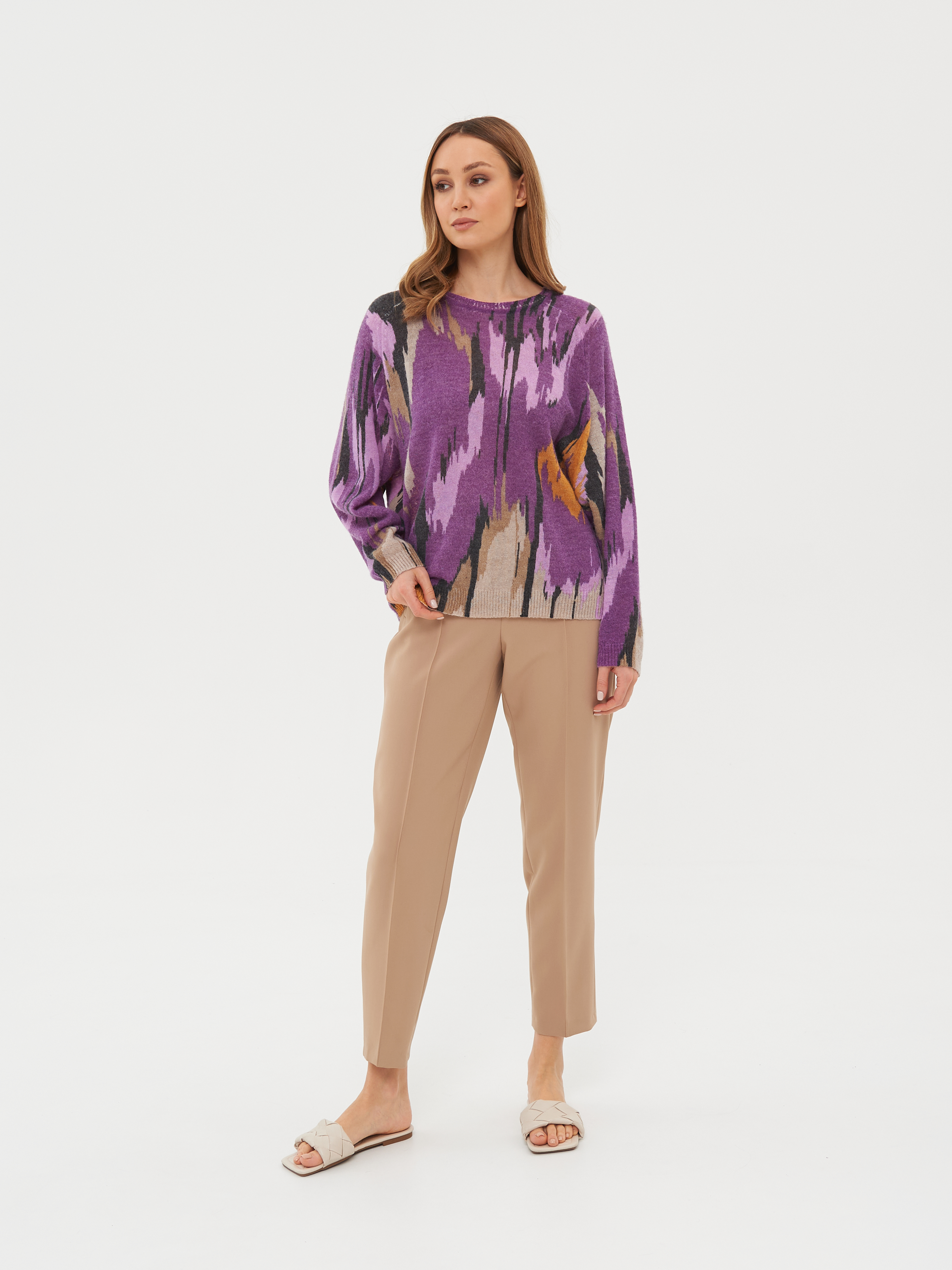 

Джемпер женский Gerry Weber 271005-35704 сиреневый, 44, Фиолетовый, 271005-35704