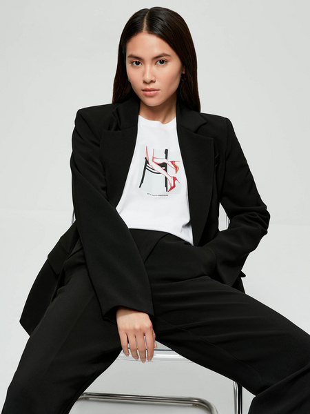 

Футболка женская ZARINA 2264528460 белая XL, 2264528460