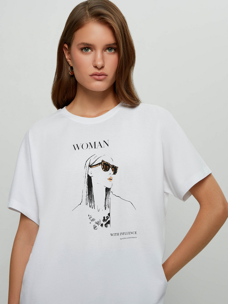 

Футболка женская ZARINA 2264528428 белая XS, 2264528428