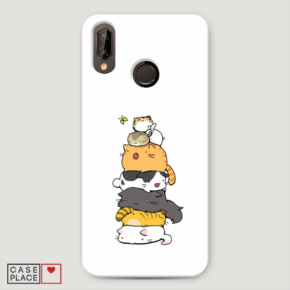 

Чехол Awog "Бутерброд из котиков" для Huawei Nova 3E, 65620-7