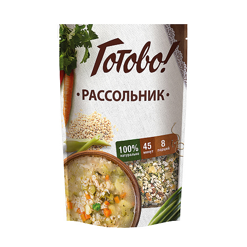 

Рассольник "45 Минут" Готово 170 Г (2шт.)