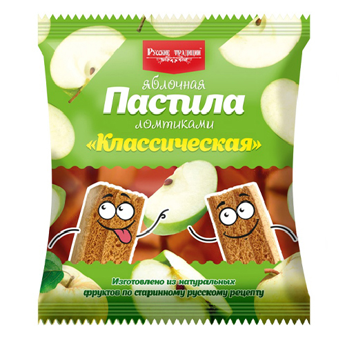 Яблочная Пастила Ломтиками  70 Г (6шт.)