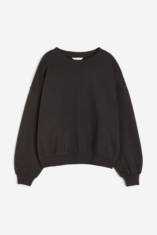 

Свитшот женский H&M 1225223 черный 2XL, 1225223