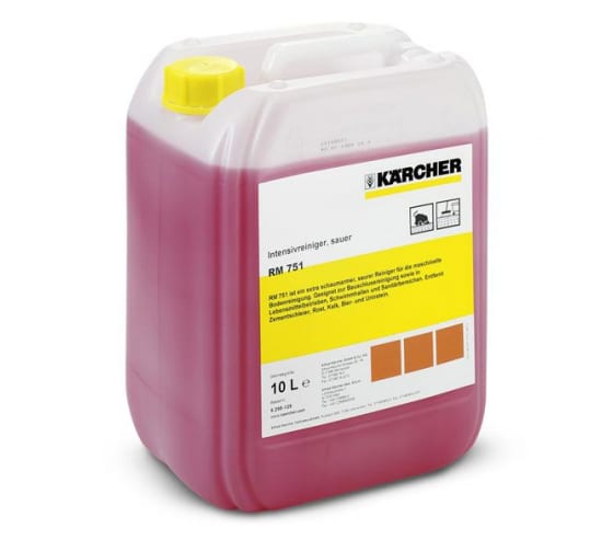 Профессиональное кислотное средство для общей чистки полов Karcher RM 751 ASF,  10 л.