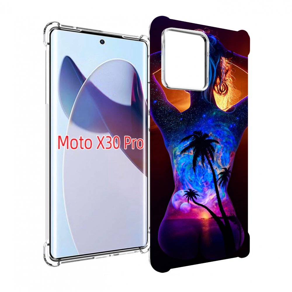 

Чехол MyPads Девушка-и-пальмы женский для Motorola Moto X30 Pro, Прозрачный, Tocco