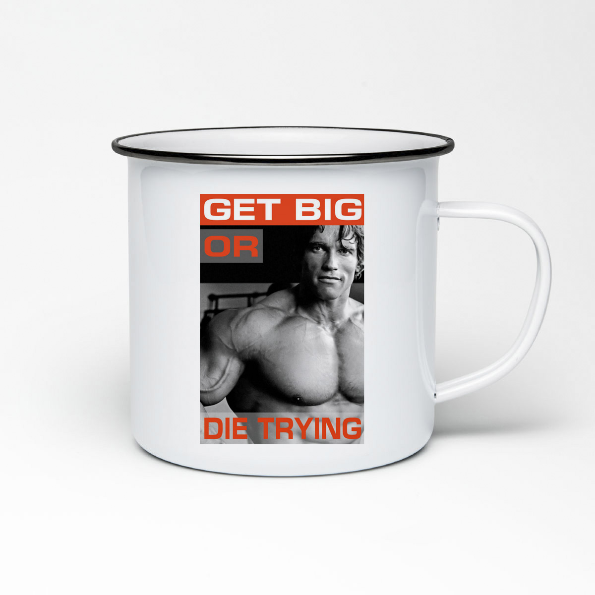 

Кружка металлическая CoolPodarok Get big or die trying