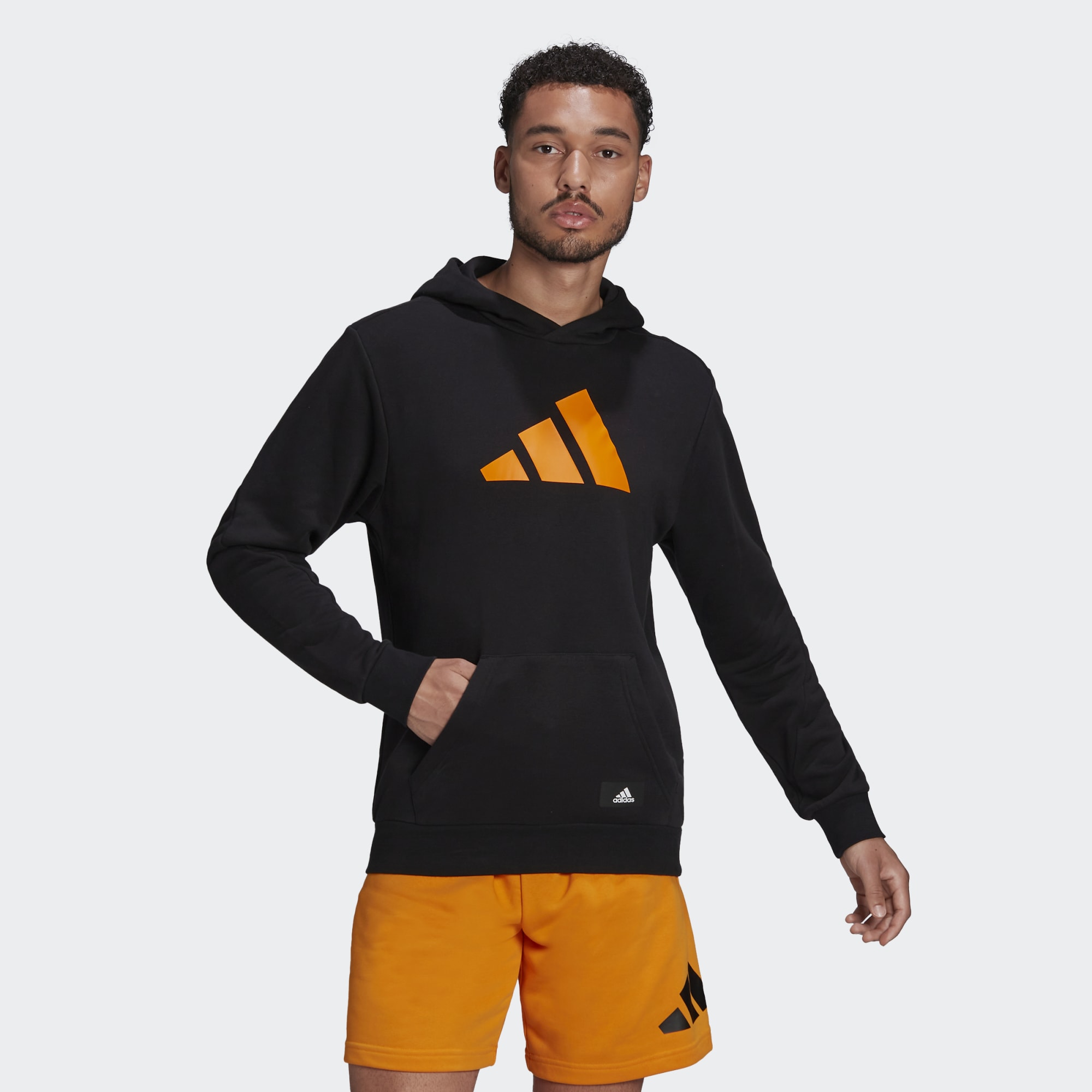 

Худи мужское Adidas HA1410 черное M, Черный, HA1410