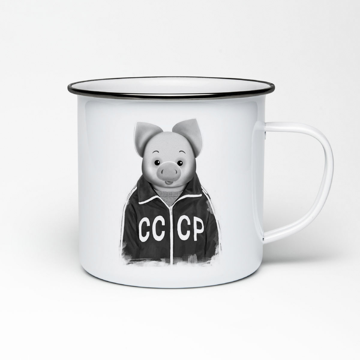 

Кружка металлическая CoolPodarok СССР Пятачок