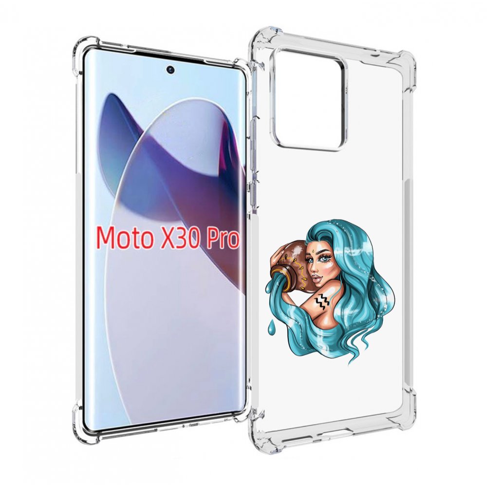

Чехол MyPads Девушка-Водолей для Motorola Moto X30 Pro, Прозрачный, Tocco