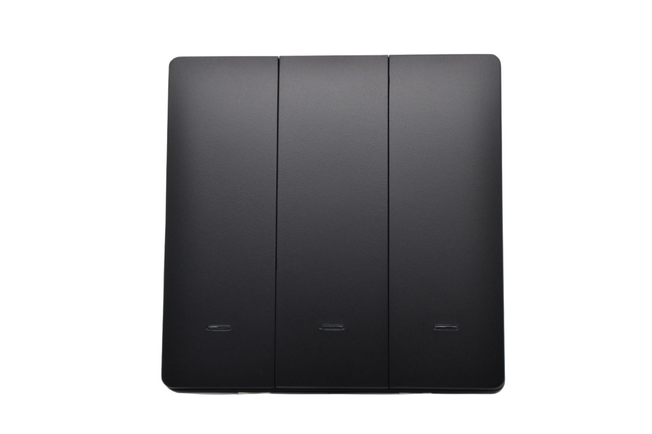 

Умный выключатель WIFI для умного дома с Алисой Izba Tech 00261-5 3 клавиши, Черный, 0005