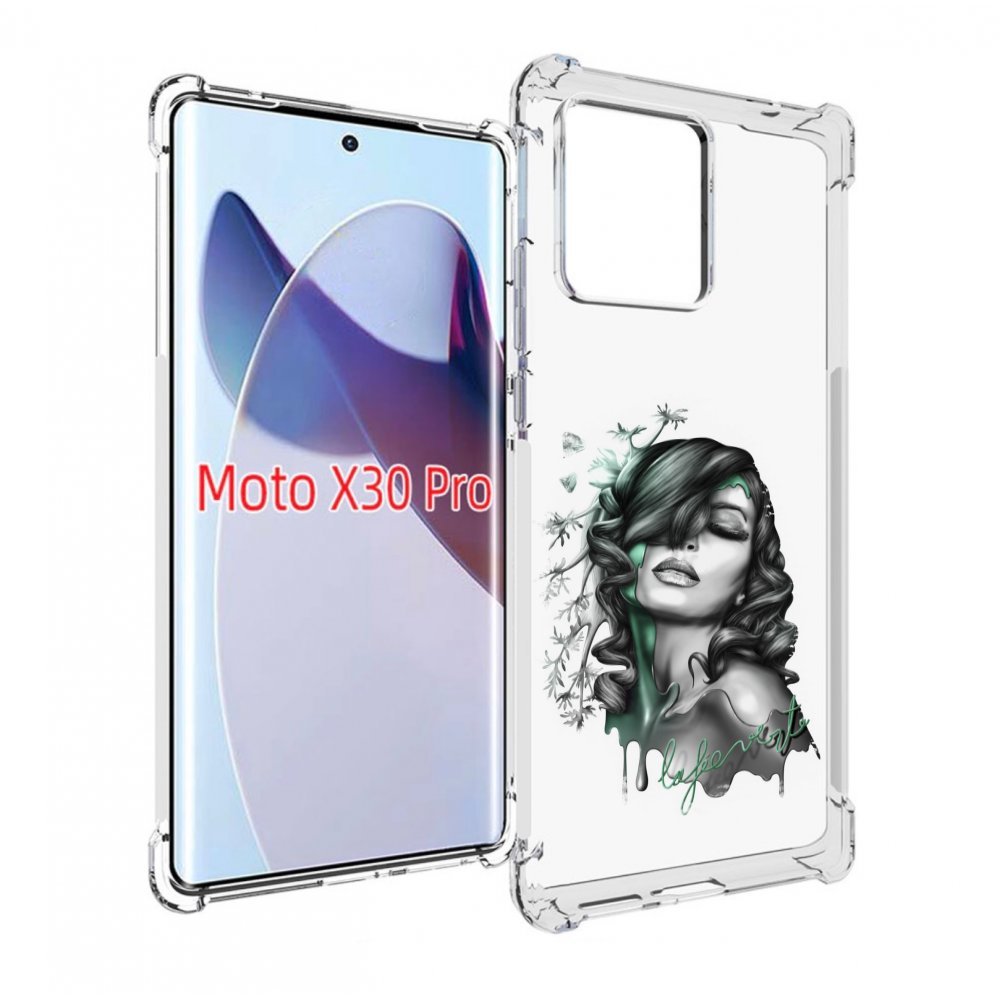 

Чехол MyPads Девушка 2 для Motorola Moto X30 Pro, Прозрачный, Tocco