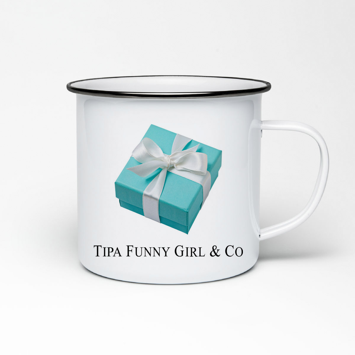 

Кружка металлическая CoolPodarok Tipa Funny Girl and Co