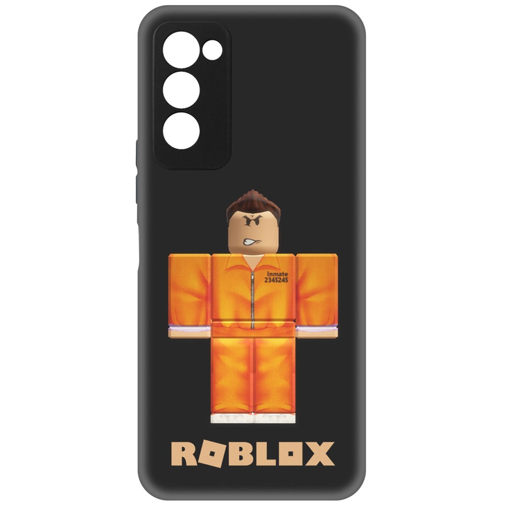 

Чехол-накладка Софт Roblox-Заключенный для TECNO Camon 18, Черный