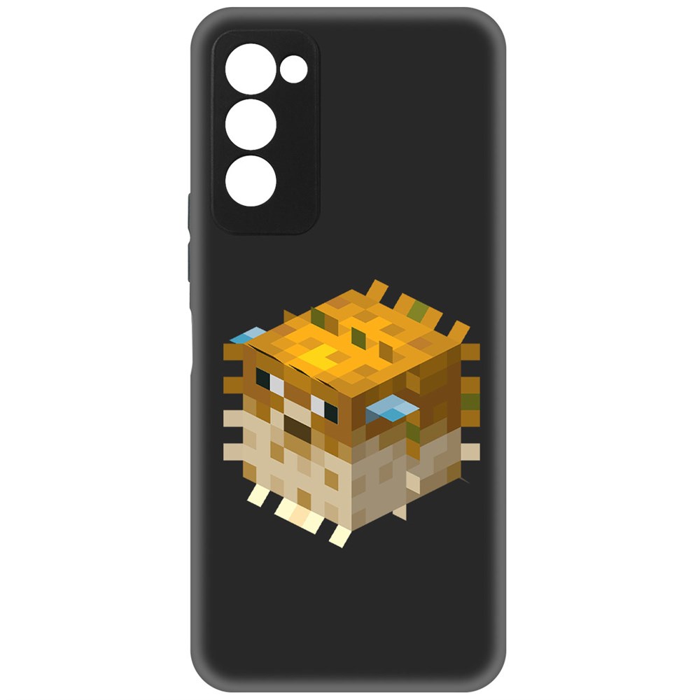

Чехол-накладка Софт Minecraft-Иглобрюх для TECNO Camon 18, Черный
