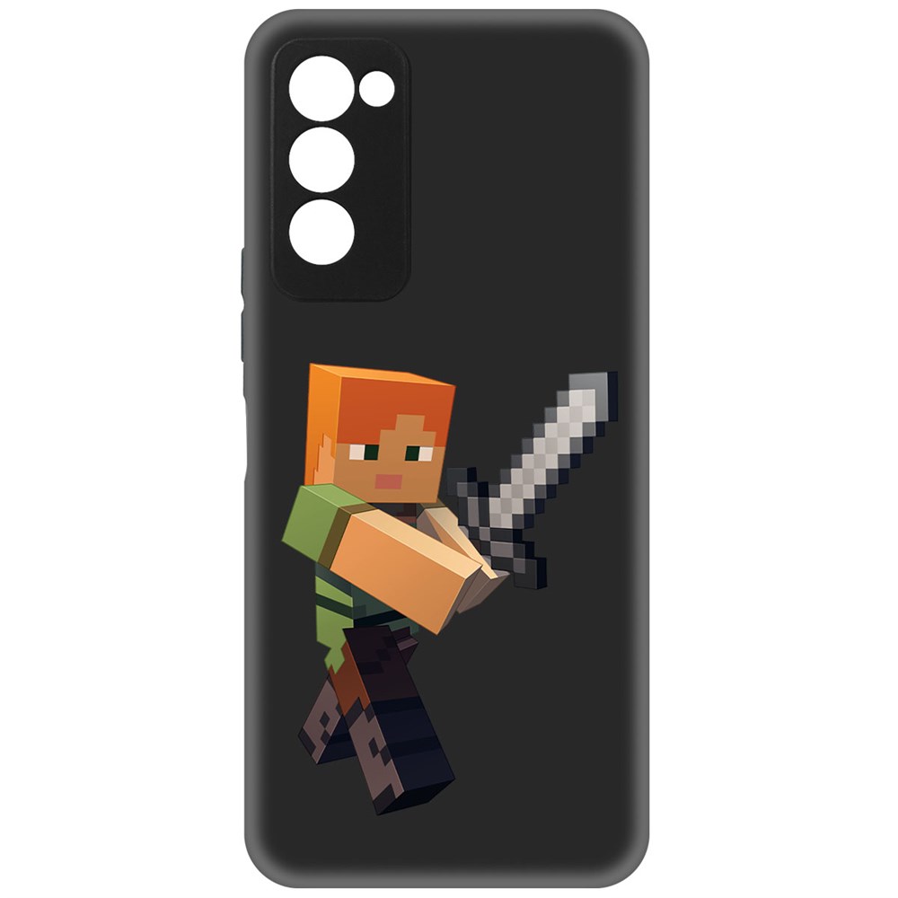 

Чехол-накладка Софт Minecraft-Алекс для TECNO Camon 18, Черный