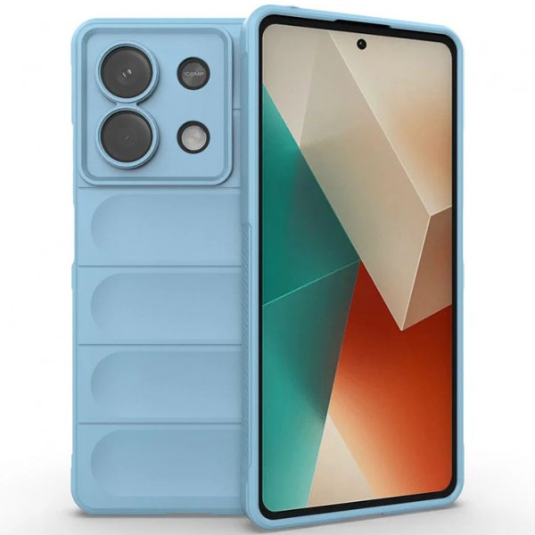 

Противоударный чехол Flex Silicone для Xiaomi Redmi Note 13 5G, голубой, Flex Silicone