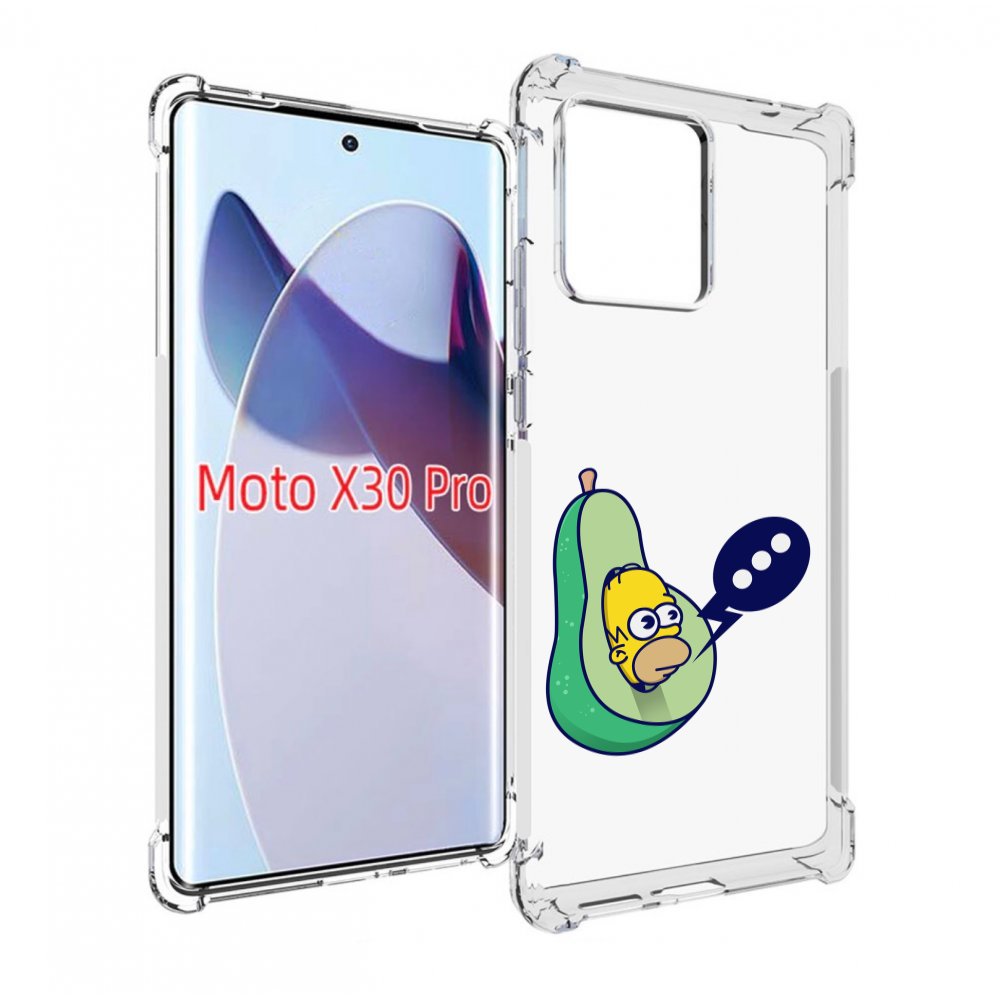 

Чехол MyPads Гомер-авокадо для Motorola Moto X30 Pro, Прозрачный, Tocco
