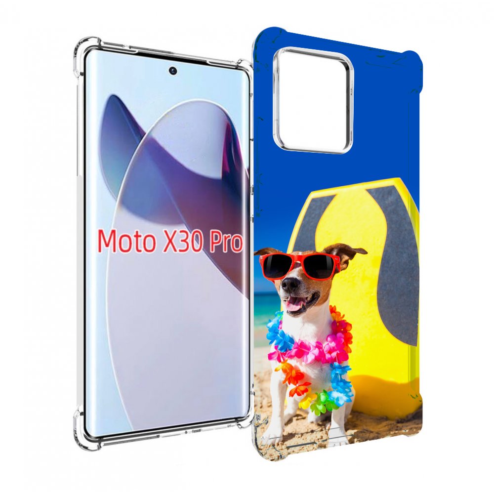 

Чехол MyPads Гавайская-собака для Motorola Moto X30 Pro, Прозрачный, Tocco