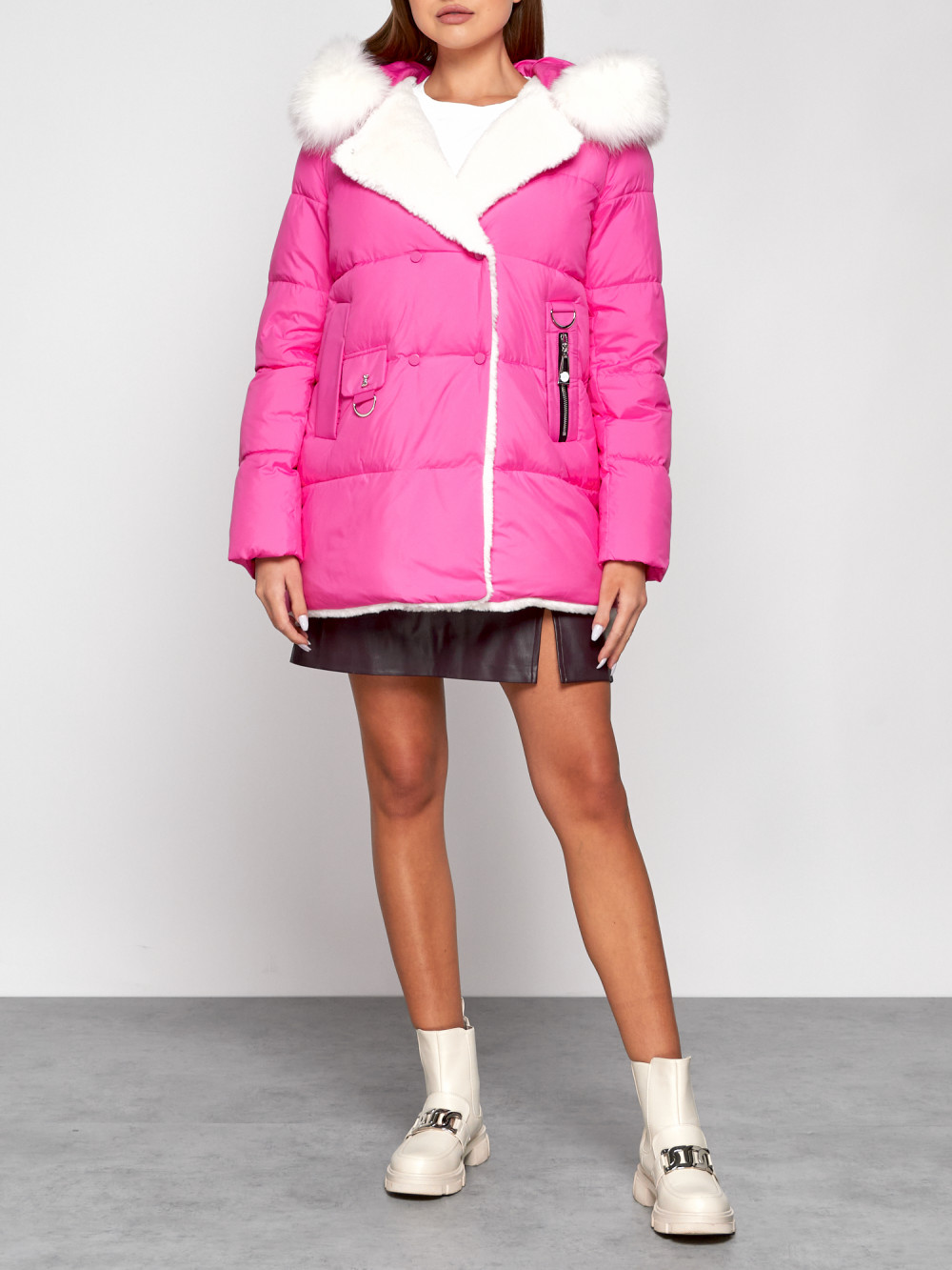 Куртка женская AD133120 розовая 2XL