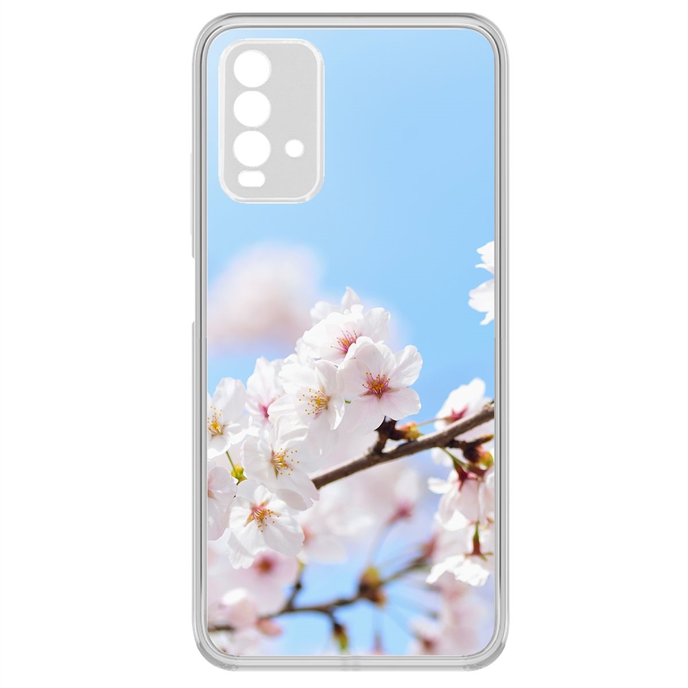 фото Чехол-накладка krutoff clear case цветение для xiaomi redmi 9t