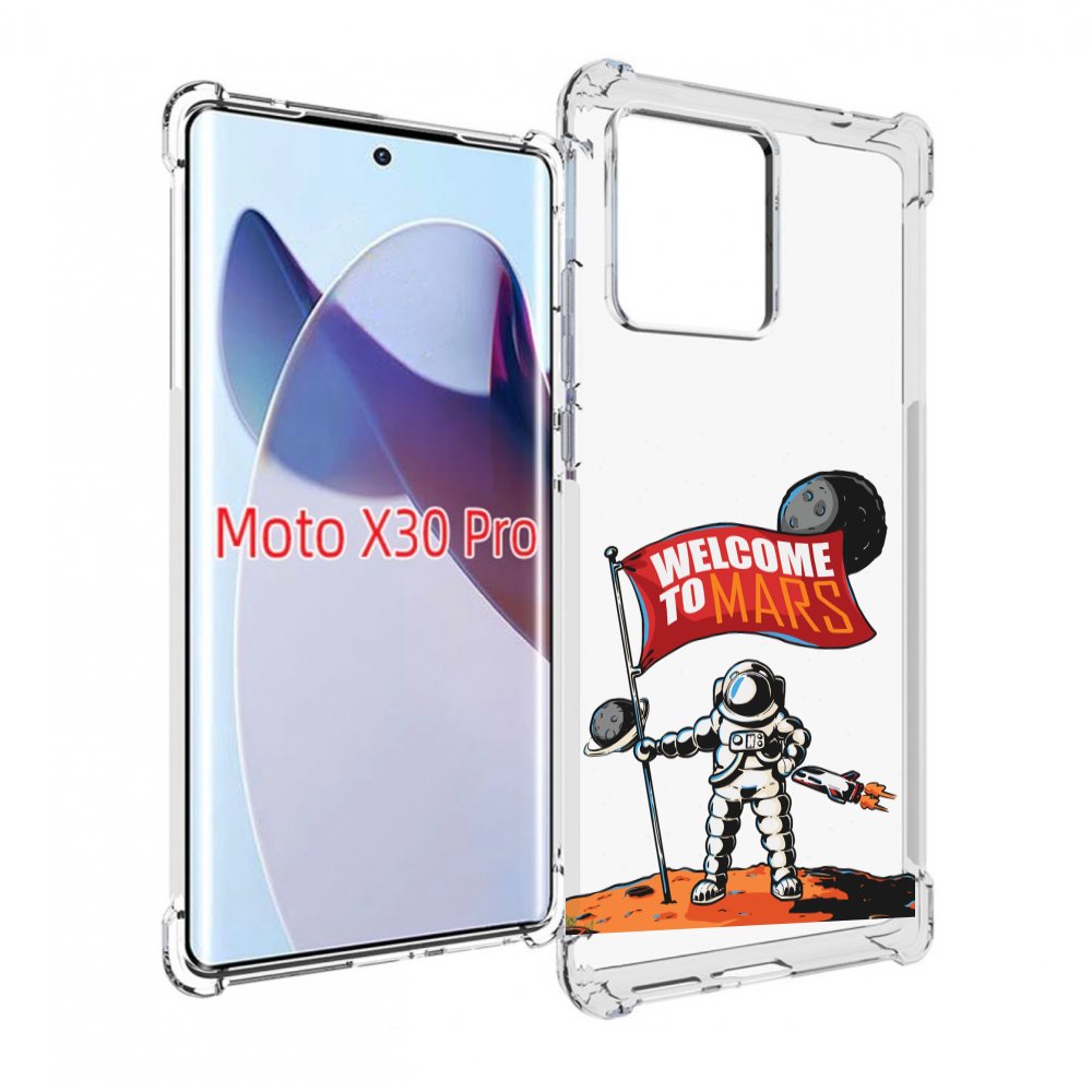 

Чехол MyPads Вэлком-Марс для Motorola Moto X30 Pro, Прозрачный, Tocco