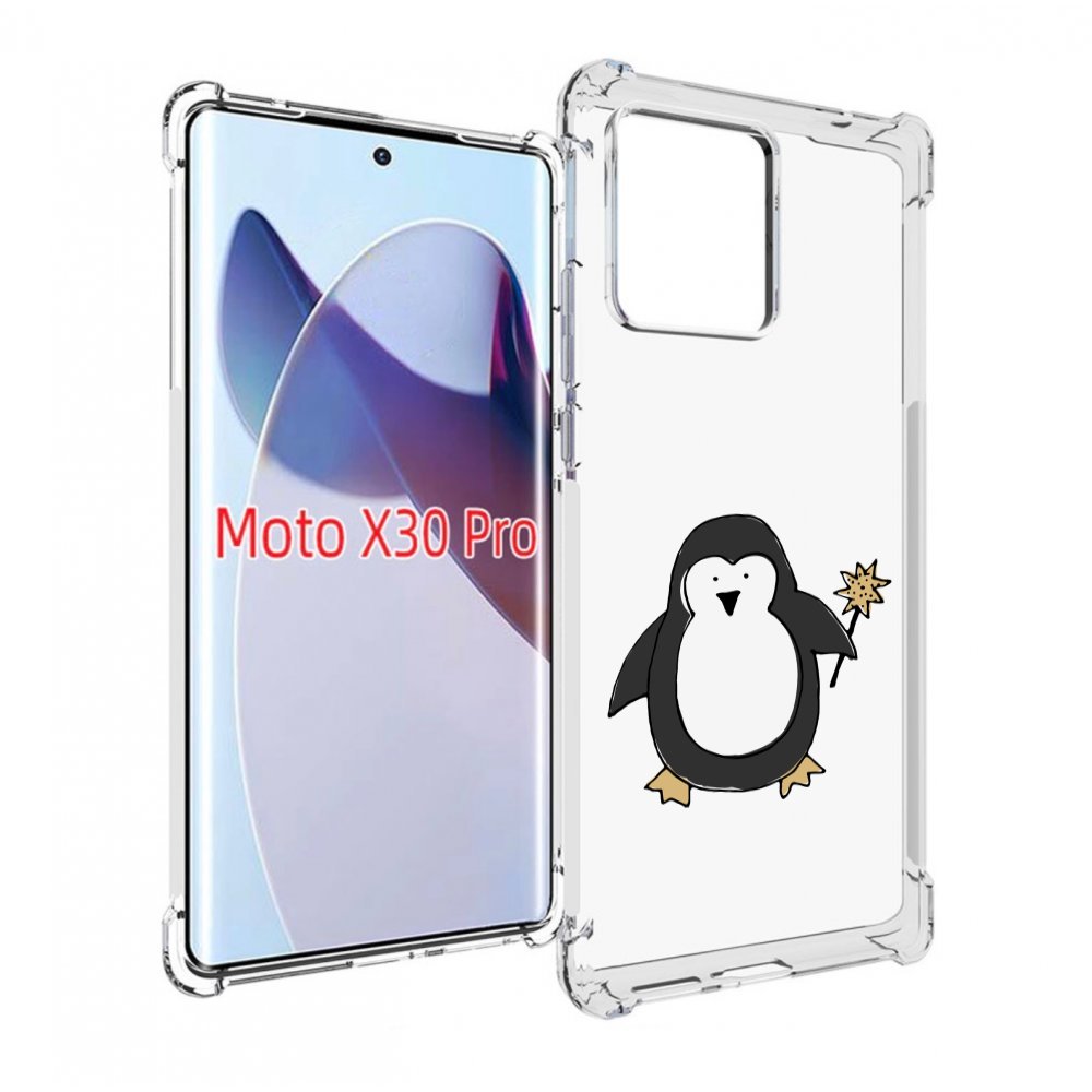 

Чехол MyPads Волшебный пингвин для Motorola Moto X30 Pro, Прозрачный, Tocco