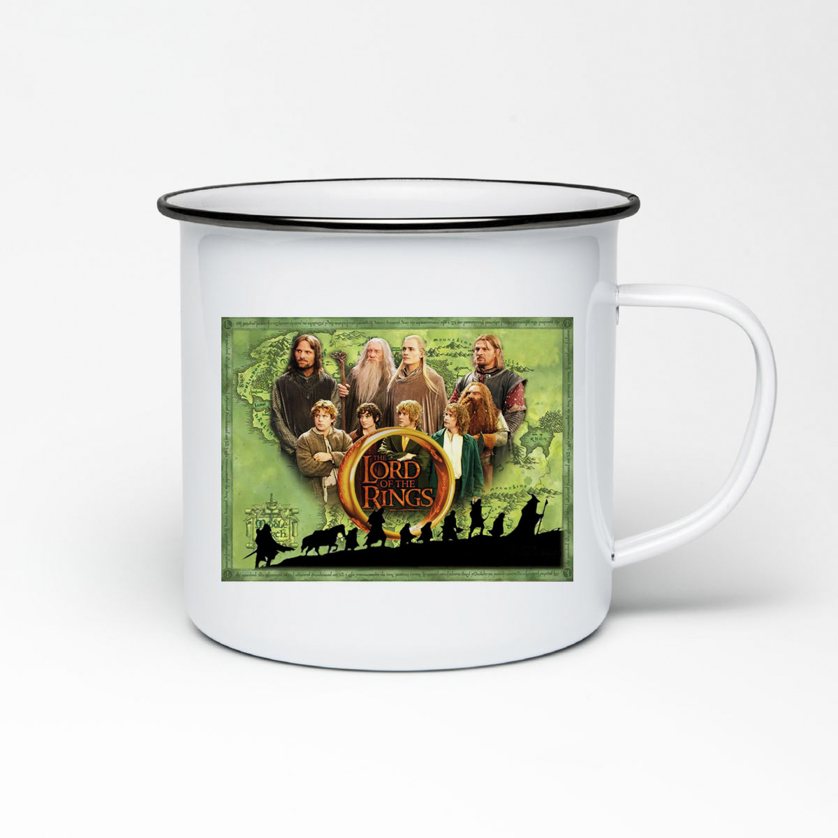 

Кружка металлическая CoolPodarok властелин колец все герои. Lord of the rings