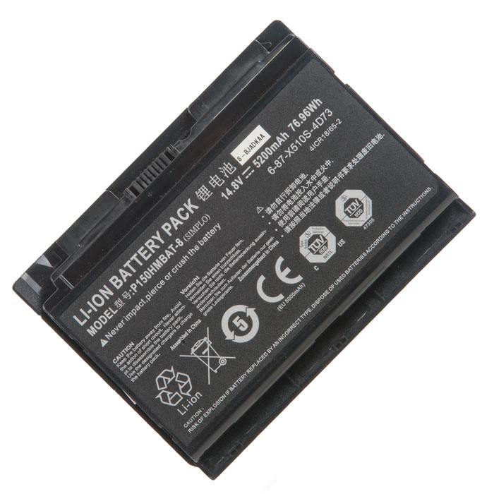 фото Аккумулятор для ноутбука dns clevo p150, p151, p170, x511, x71, 14.8v, 5200mah rocknparts