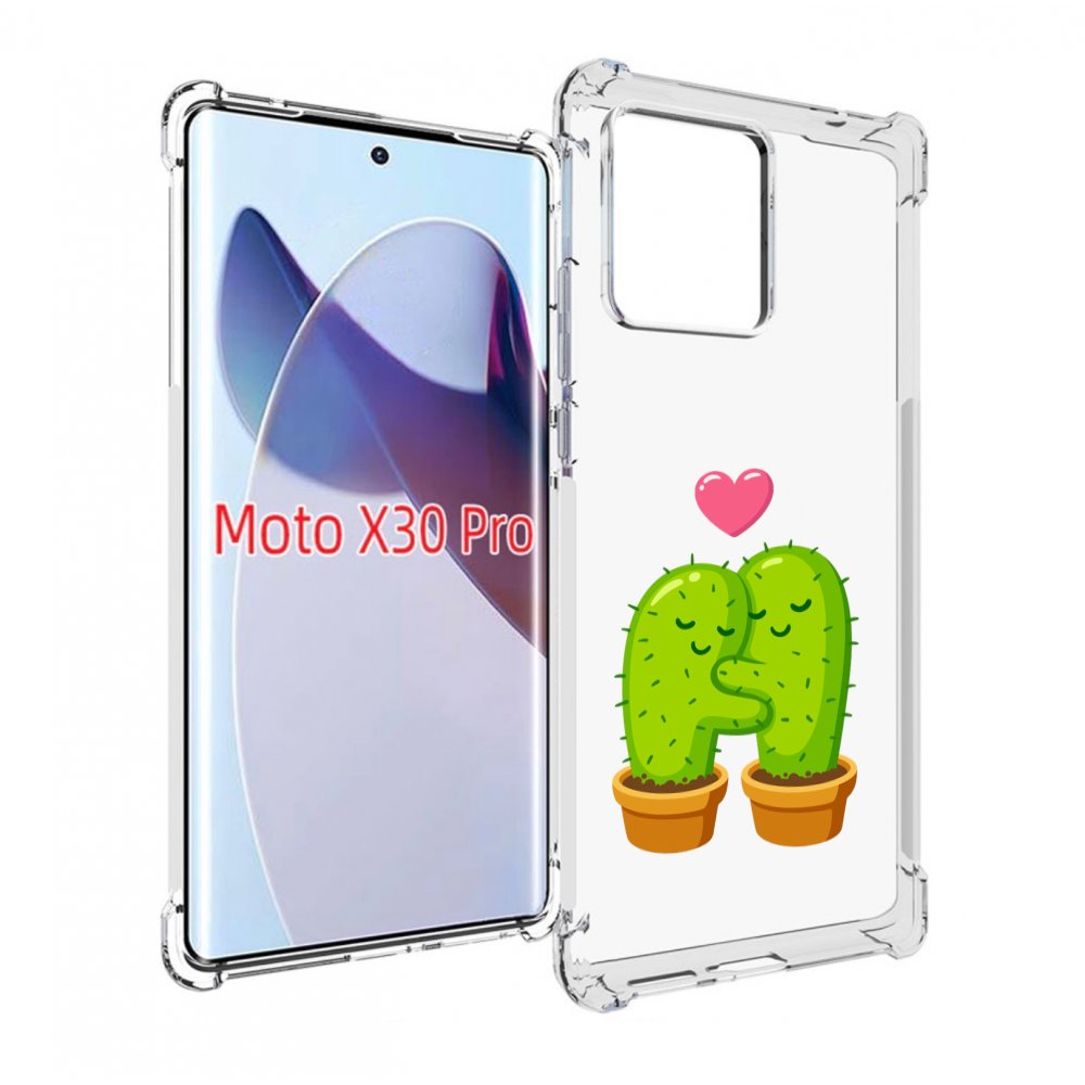 

Чехол MyPads Влюбленные-кактусы для Motorola Moto X30 Pro, Прозрачный, Tocco