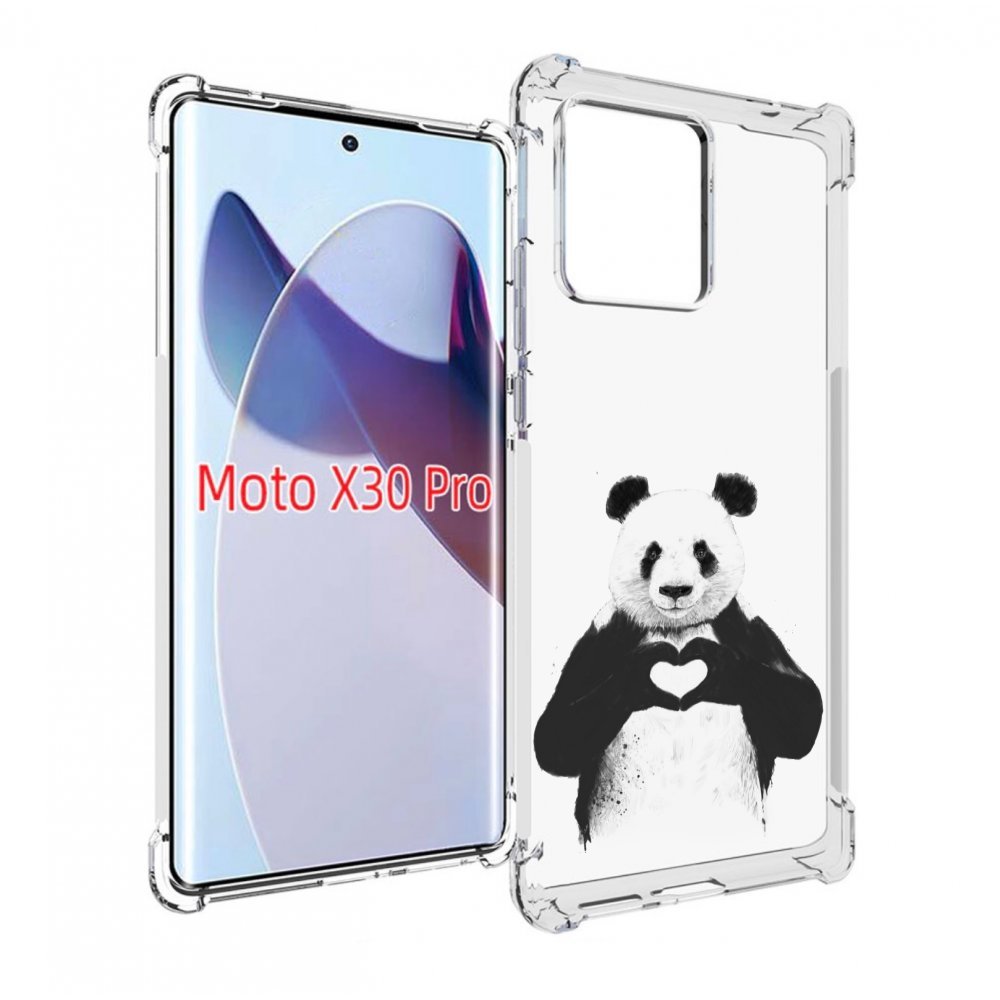 

Чехол MyPads Влюбленная панда для Motorola Moto X30 Pro, Прозрачный, Tocco