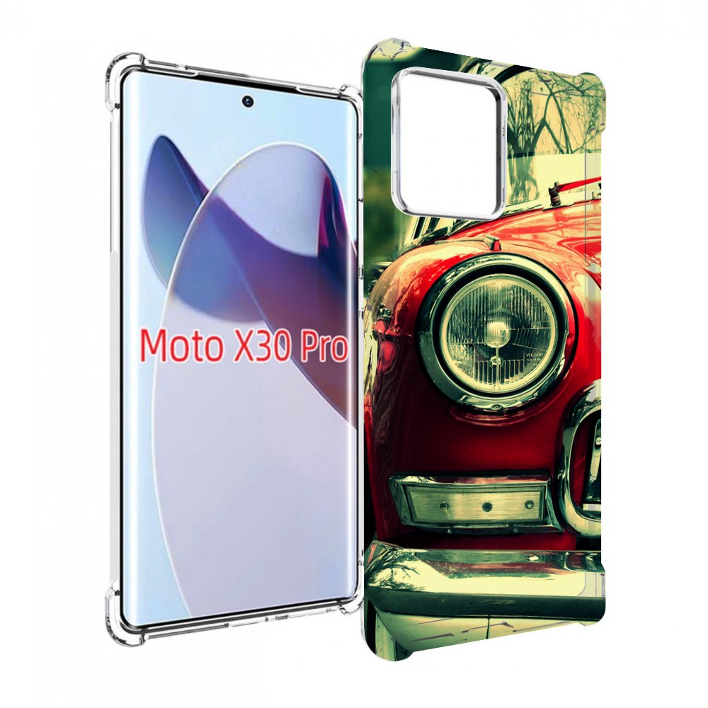 

Чехол MyPads Винтажная-машина мужской для Motorola Moto X30 Pro, Прозрачный, Tocco