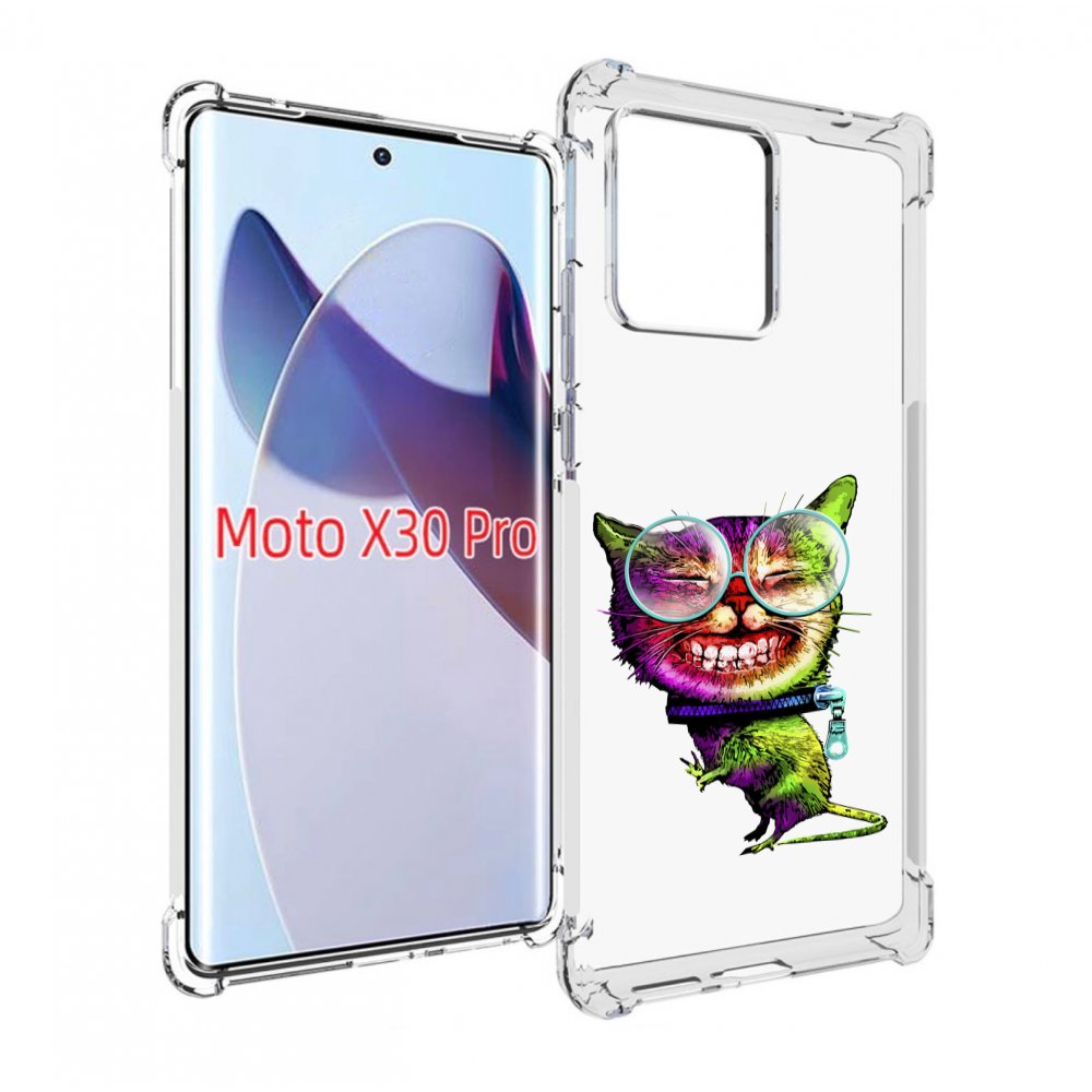

Чехол MyPads Веселый кот для Motorola Moto X30 Pro, Прозрачный, Tocco