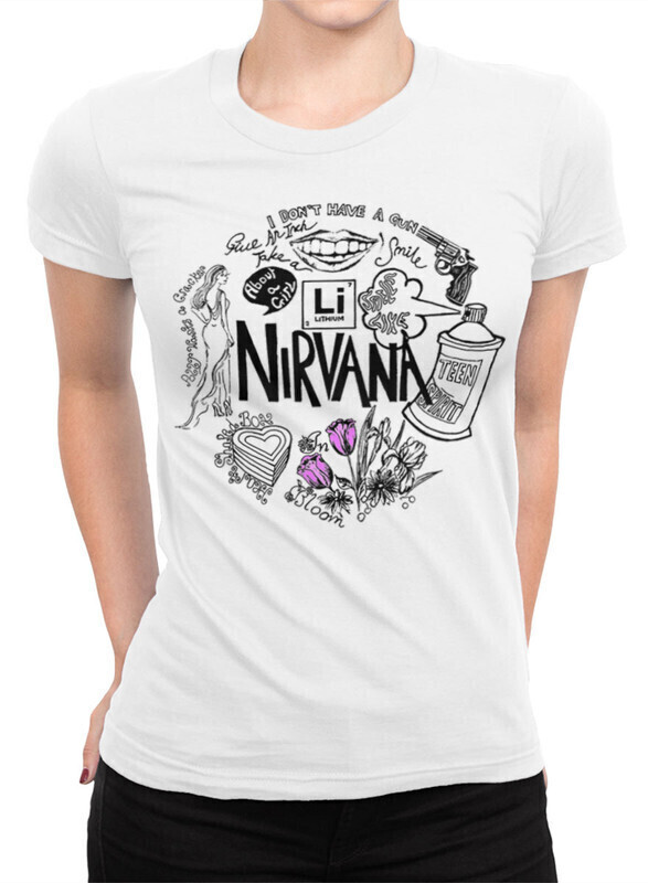 

Футболка женская Dream Shirts Nirvana - Нирвана 5000922-1 белая XS, Белый, Nirvana - Нирвана 5000922-1