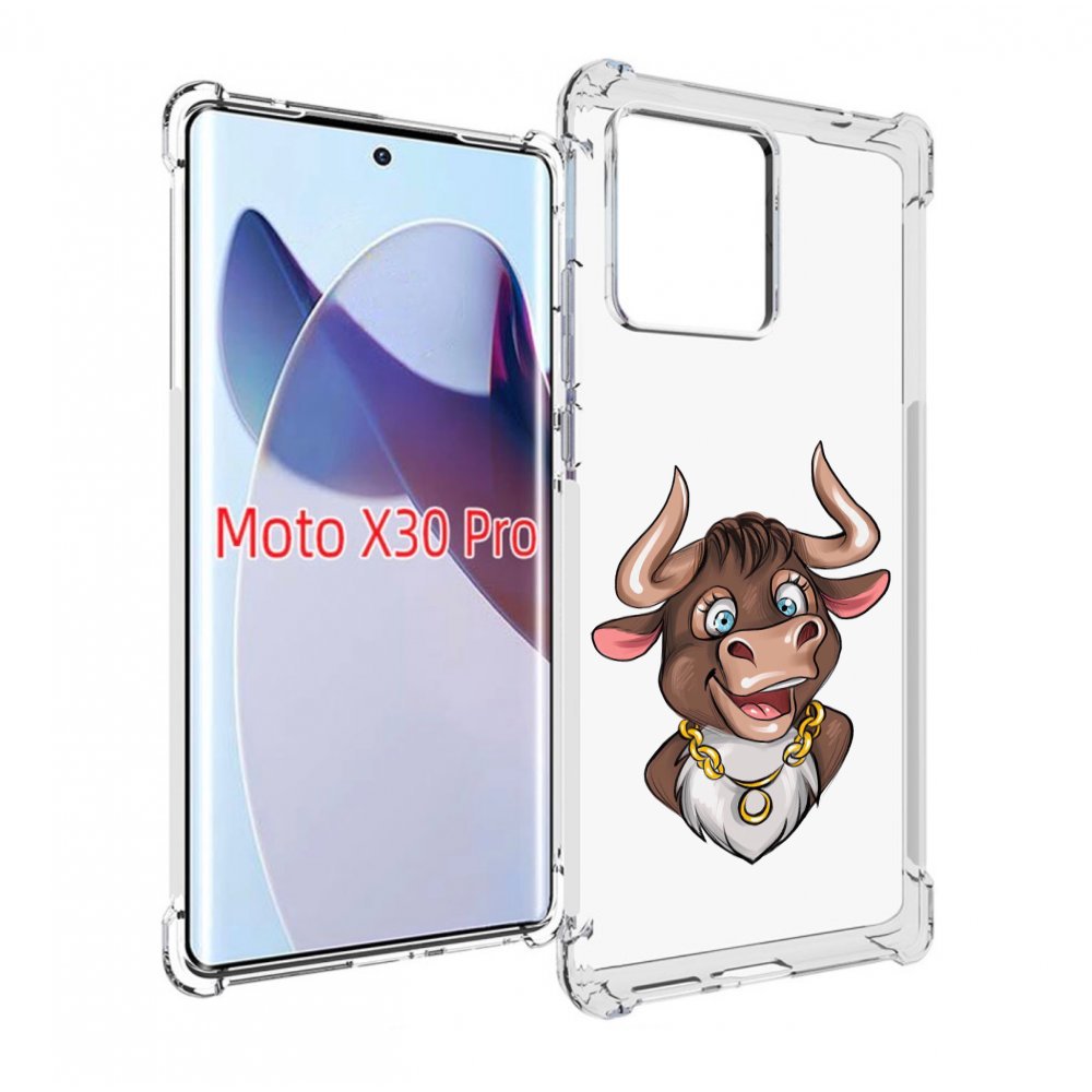 

Чехол MyPads Бычок для Motorola Moto X30 Pro, Прозрачный, Tocco