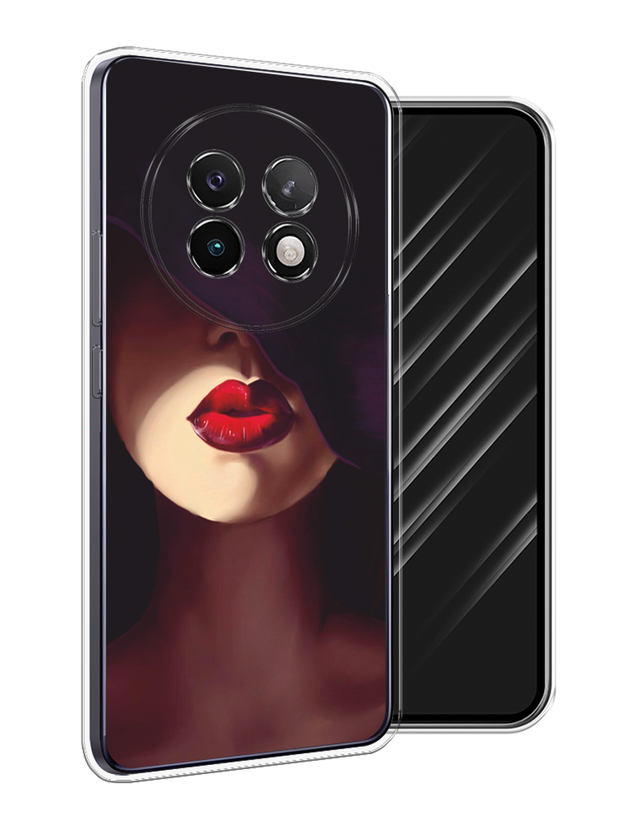 

Чехол Awog на Realme 13+ "Красные губы", Черный;бежевый;красный, 2518750-1
