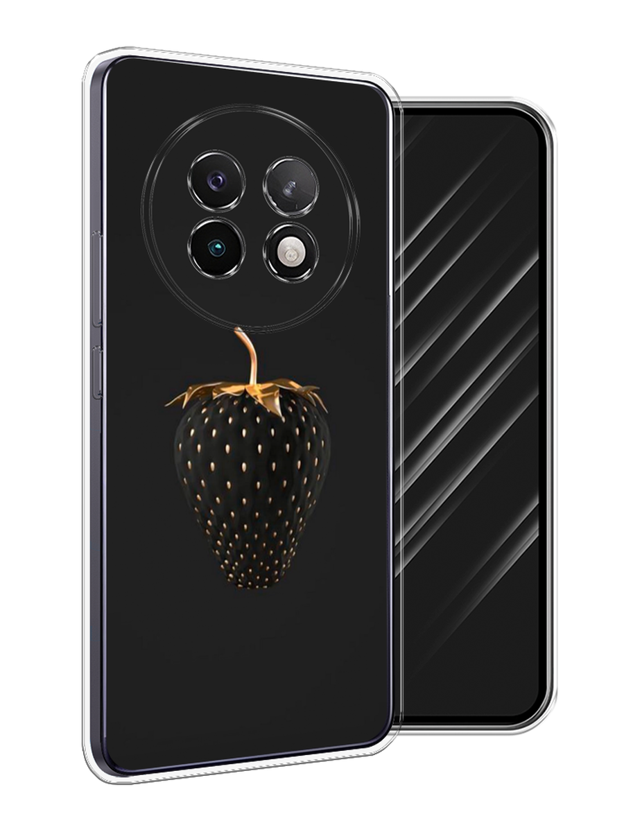 

Чехол Awog на Realme 13+ "Черно-золотая клубника", Черный;золотистый, 2518750-1