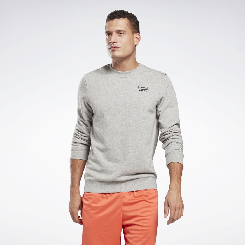 

Свитшот мужской Reebok GJ0550 серый L, GJ0550