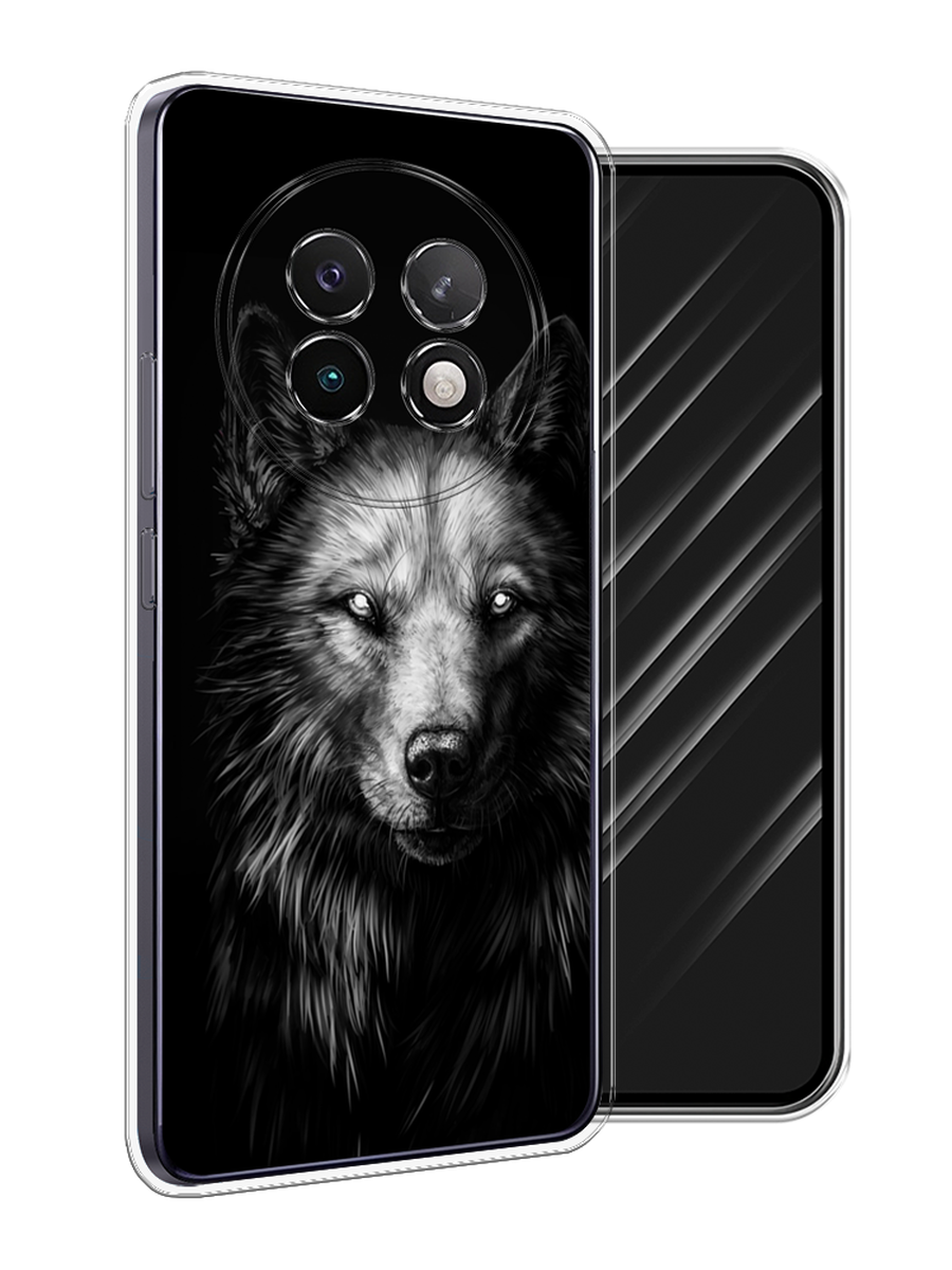 

Чехол Awog на Realme 13+ "Волк черно белый", Серый;бежевый;белый, 2518750-1