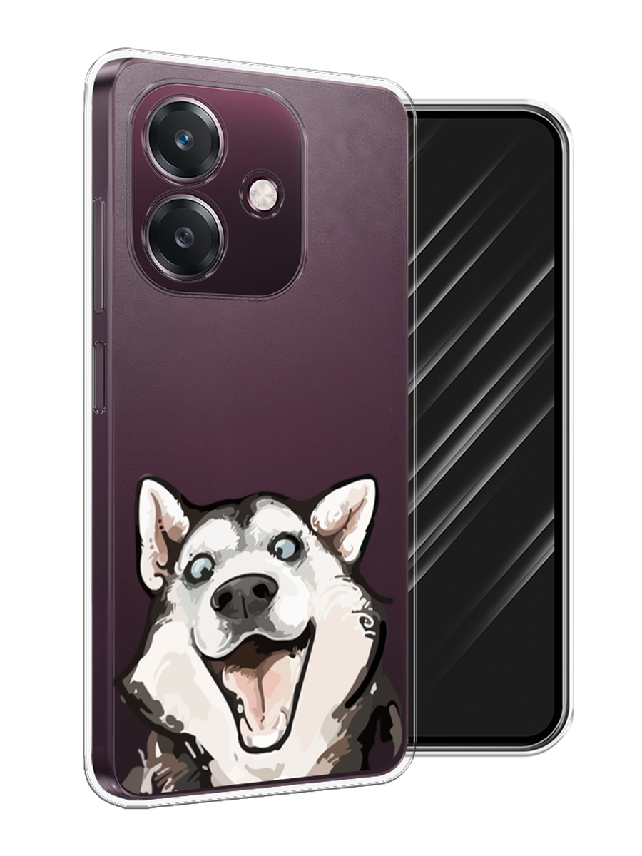 

Чехол Awog на Oppo A3 "Радостный хаски", Белый;голубой;черный, 2518650-1