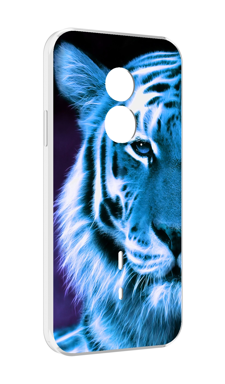 

Чехол MyPads Половина-тигра мужской для Doogee S51, Прозрачный, Tocco