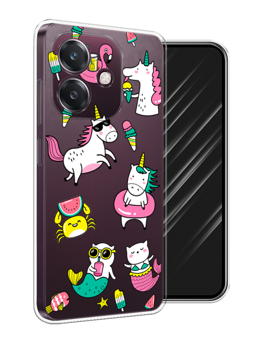 

Чехол Awog на Oppo A3 "На отдыхе", Белый;бирюзовый;розовый, 2518650-1